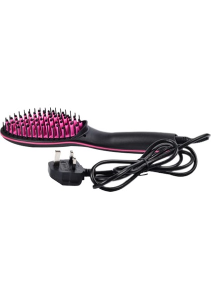 Elektrikli Düz Saç Fırçası Hızlı Isı Saç Düzleştirici Tarak Ingiltere Tak (Yurt Dışından)