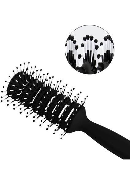 Erkekler ve Kadınlar Için Nervürlü Tarak Kabarık Saç Tarak Salon Ev Profesyonel Kuaförlük Kaburga Tarak Masaj Saç Maşası Fırçası (Yurt Dışından) fırsatları