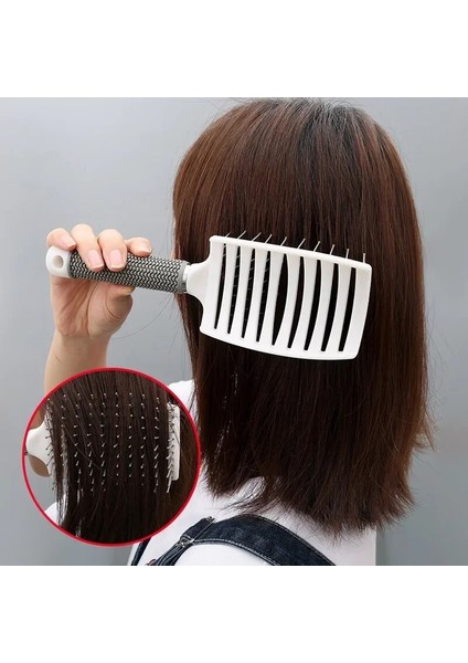 Pc Salon Kuaförlük Şekillendirici Araçları Saç Fırçası Saç Derisi Masaj Tarak Kıl Naylon Kadın Islak Kıvırcık Detangle Saç Fırçası (Yurt Dışından) modelleri