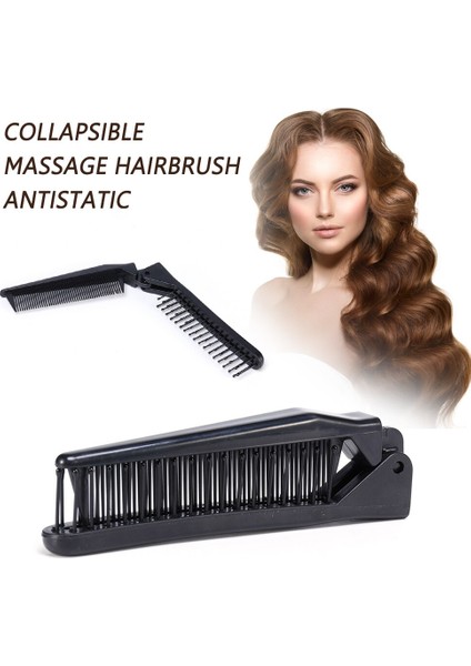 Katlanır Seyahat Saç Fırçası Pratik Kadın Kişilik Firkete Anti-Statik Kafa Masaj Tarak Anti-Arapsaçı Saç Şekillendirici Aracı (Yurt Dışından) modelleri