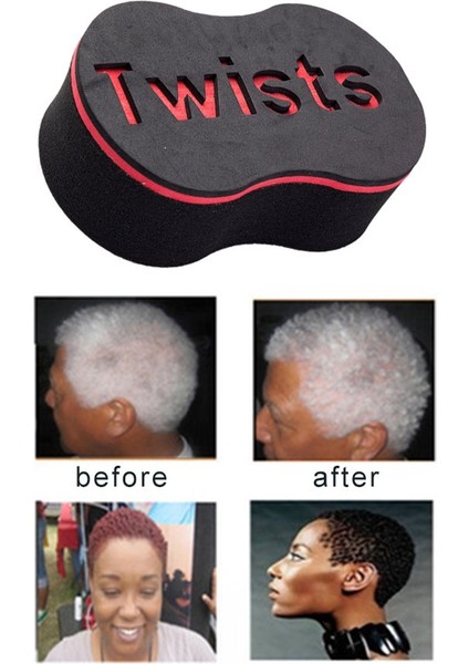 Doğal Afro Bobin Dalgası Dread Sünger Için Yumuşak Sihirli Büküm Saç Fırçası Süngeri - Mavi (Yurt Dışından) indirimleri