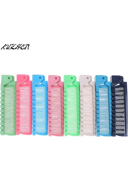 Çift Başlı Dişli Katlanabilir Saç Tarak Kadın Seyahat Taşınabilir Dıy Saç Güzellik Plastik Tarak Masaj Fırçası Kuaförlük Araçları (Yurt Dışından) fırsatları