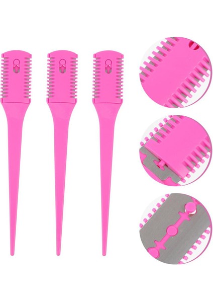 Saç Kesme Tarağı Saç Fırçaları Tıraş Bıçağı ile Saç Düzeltici Kesme Inceltme Aracı Berber Aracı Kuaför Dıy Şekillendirici Araçları (Yurt Dışından)