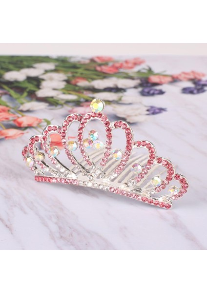 Sanwood® Düğün Balo Kız Bebek Çocuk Minik Yapay Elmas Küçük Taç Saç Tarağı Tatlı Taç (Yurt Dışından) modelleri