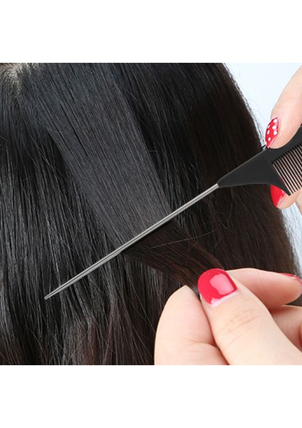 1 Adet Sıcak Moda Siyah Ince Diş Tarak Plastik ve Metal 220X28X4MM (Yurt Dışından) indirimleri