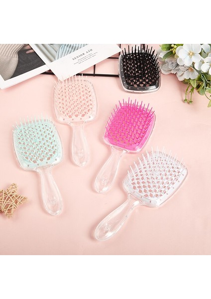 Yeni Geniş Diş Içi Boş Örgü Tarak Kadın Kafa Derisi Masaj Tarak Saç Fırçası Oyma Ev Salon Dıy Kuaförlük Aracı (Yurt Dışından) fiyatları