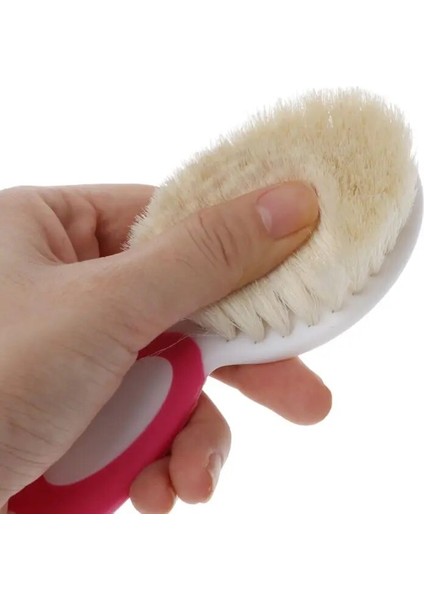 1pc Yeni Bebek Bakımı Saf Doğal Yün Fırça Tarak Saç Fırçası Yenidoğan Saç Fırçası Bebek Tarak Baş Masajı (Yurt Dışından) fırsatları