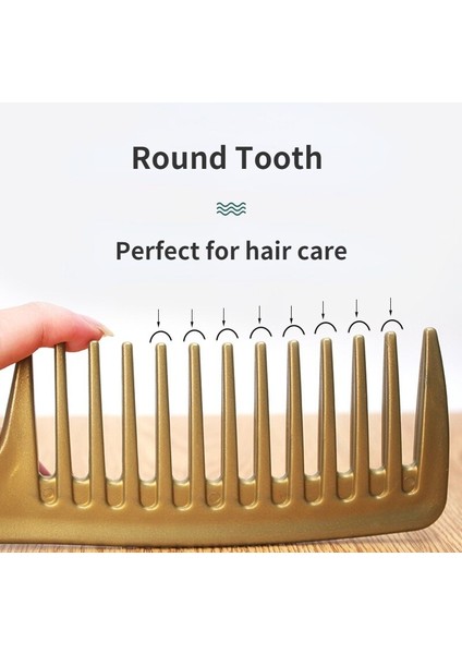 Kalın Geniş Diş Tarak Isıya Dayanıklı Kuaförlük Saç Fırçası Dayanıklı Plastik Anti Statik Dolaşık Açıcı Saç Tarağı Kıvırcık Islak Saç Için (Yurt Dışından) fırsatları