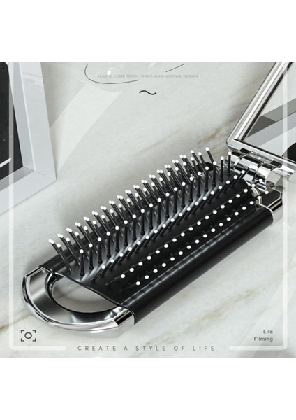 Kullanışlı Katlanır Saç Tarağı Günlük Kullanım Için Çanta Boyutunda Tarak Hareket Halindeyken Katlanır Saç Tarağı Kompakt Cep Saç Fırçası Aynalı Profesyonel Saç Tarağı (Yurt Dışından) fırsatları