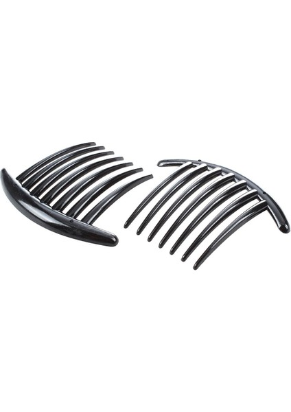 Adet Saç Tarak Pin Aksesuarları Plastik Kadın Bayan Moda Siyah (Yurt Dışından)