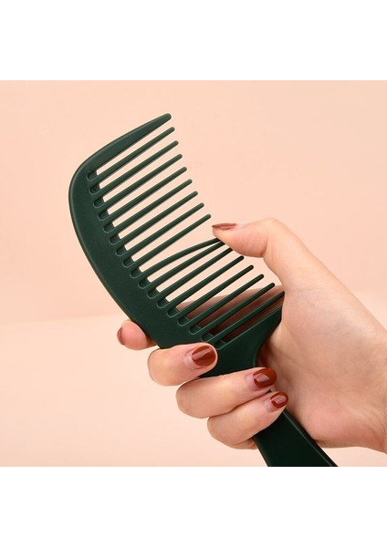 Adet Geniş Diş Tarak Saç Fırçası Plastik Salon Berber Kuaförlük Kadın Saç Şekillendirici Aracı Berber Aksesuarları Ev Kullanımı (Yurt Dışından)