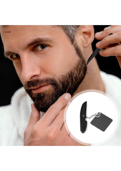 Erkekler Için Katlanır Cep Tarağı Dayanıklı Aksesuar B (Yurt Dışından)