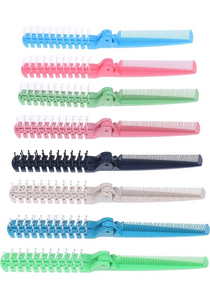 Taşınabilir Dıy Kadın Seyahat Çift Başlı Dişli Katlanabilir Saç Tarak Saç Güzellik Plastik Tarak Masaj Fırçası Kuaförlük Araçları (Yurt Dışından) fiyatları