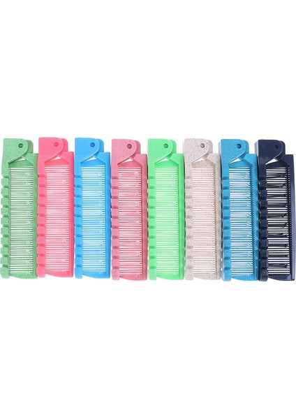 Taşınabilir Dıy Kadın Seyahat Çift Başlı Dişli Katlanabilir Saç Tarak Saç Güzellik Plastik Tarak Masaj Fırçası Kuaförlük Araçları (Yurt Dışından) fırsatları