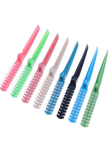 Taşınabilir Dıy Kadın Seyahat Çift Başlı Dişli Katlanabilir Saç Tarak Saç Güzellik Plastik Tarak Masaj Fırçası Kuaförlük Araçları (Yurt Dışından) indirimleri