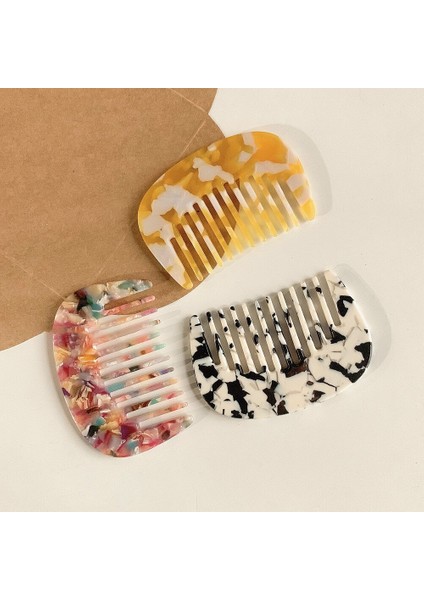 Kore Yeni Tasarım Asetat Anti-Statik Saç Tarak Mini Kuaförlük Tarak Saç Fırçası Kadın Kızlar Için Şekillendirici Araçları Dolaşık Açıcı Fırça (Yurt Dışından) indirimleri