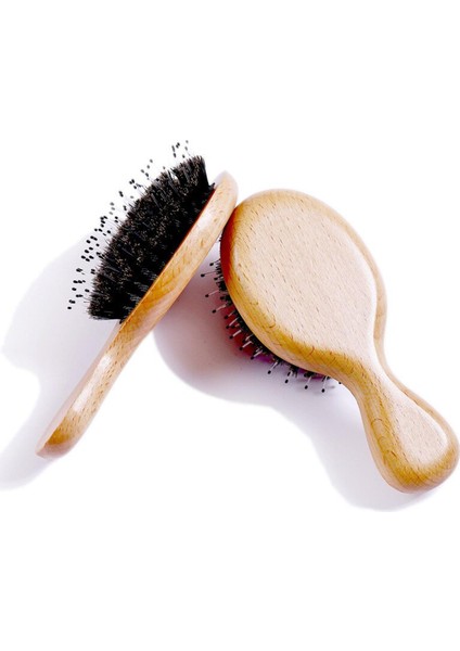 Doğa Ahşap Saç Fırçası Anti-Statik Detangle Kıl Fırça Saç Derisi Masaj Tarak Hava Yastığı Şekillendirici Araçları Kadın Erkek Için (Yurt Dışından)