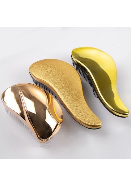 Parlak Anti-Düğüm Tt Saç Tarak Altın Saç Fırçası Kadın Saç Dökülmesini Azaltmak Dolaşık Açıcı Fırça Kafa Derisi Masaj Tarak Berber Aksesuarları (Yurt Dışından) modelleri