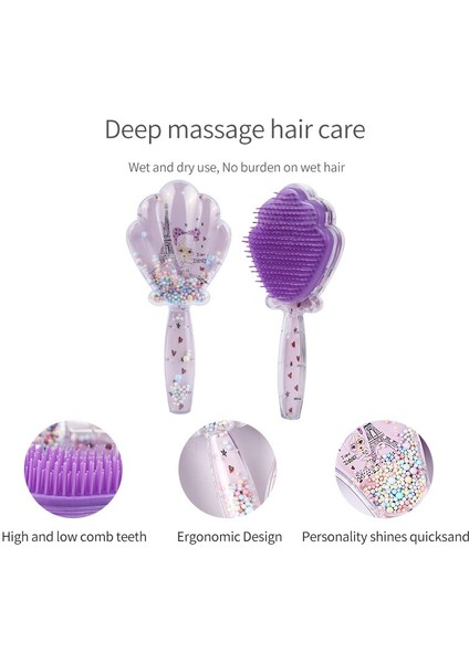 Stilleri Saç Fırçası Saç Derisi Masajı Anti-Düğüm Tarak Mor Kule Serisi Yüksek Kalite Salon Kuaförlük Şekillendirici Araçları Tarak (Yurt Dışından) fırsatları
