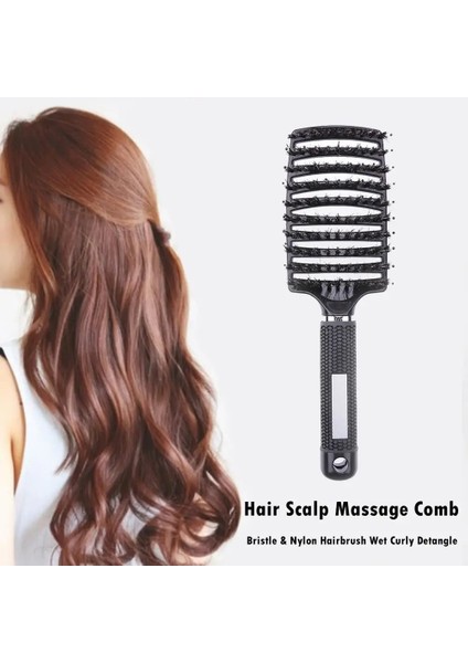 Saç Derisi Masaj Tarak Saç Fırçası Kıl Naylon Kadın Bayanlar Islak Kıvırcık Detangle Saç Fırçası Salon Kuaförlük Şekillendirici Araçları (Yurt Dışından) indirimleri