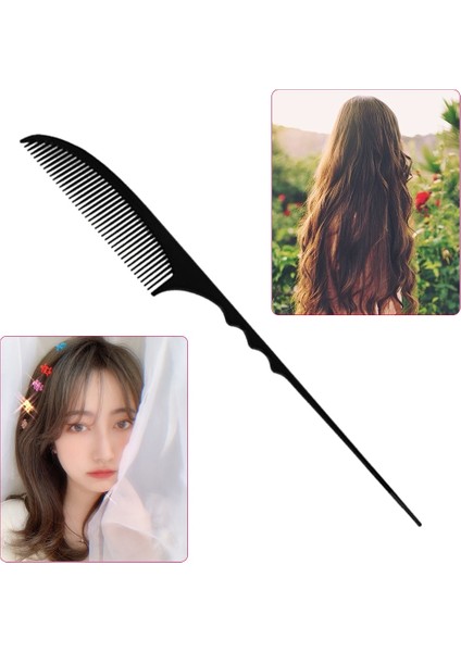 Ince Diş At Kuyruğu Tarak Anti-Statik Saç Stili Sıçan Kuyruğu Tarak Pin Berber Taraklar Anti-Statik Kuaförlük Taraklar (Yurt Dışından) fiyatları