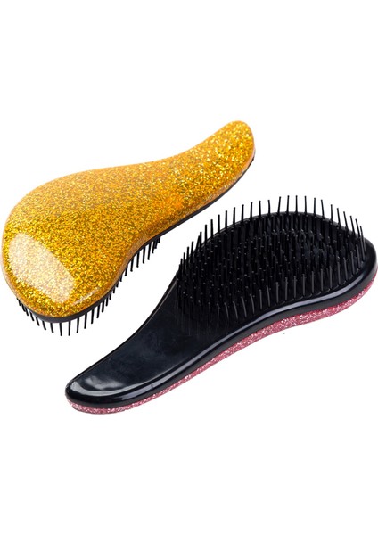 Adet Glitter Kolu Arapsaçı Dolaşık Açıcı Tarak Duş Saç Fırçası (Mor) (Yurt Dışından) modelleri