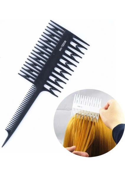 Profesyonel Saç Tarak Saç Boyama Vurgulamak Saç Fırçası Balık Geniş Diş Bölgesi Tarak Berber Kuaförlük Tarak Saç Şekillendirici Aracı (Yurt Dışından)