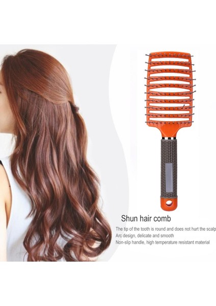 Kızlar Saç Şekillendirici Tarak Saç Derisi Masaj Saç Fırçası Kıl Naylon Kadın Islak Kıvırcık Detangle Saç Fırçası Salon Kuaförlük Araçları (Yurt Dışından) modelleri