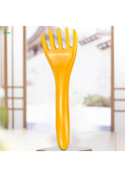 Uzun Saplı Geniş Diş Saç Tarak Kafa Saç Fırçası Kazıma Kafa Derisi Salon Aracı Boyun Geri El Kol Bakım Için Taşınabilir Tarak, Sarı (Yurt Dışından) fırsatları