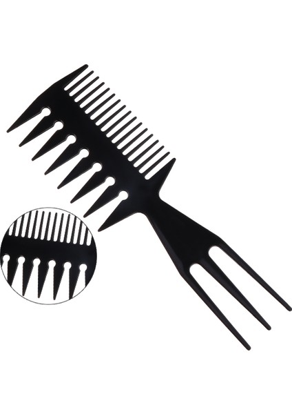 Monja Profesyonel Geniş Diş Plastik Saç Fırçası Tarak Anti-Statik Islak Dolaşık Açıcı Saç Tarak Pro Salon Yumuşak Saç Bakımı Şekillendirici Aracı (Yurt Dışından)