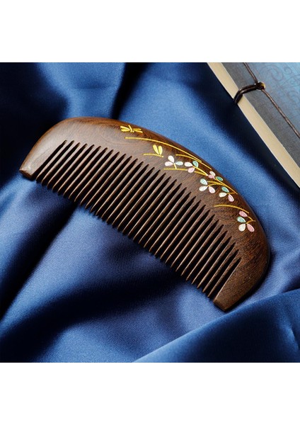 Sevimli Doğal Şeftali Ahşap Tarak Hakiki Mini Sandal Ağacı Sandal Ağacı Tarak Trompet Taşınabilir Taşınabilir Öğrenci Kız (Yurt Dışından)