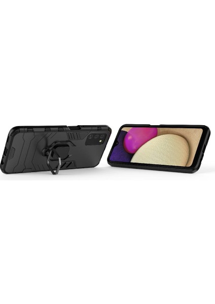 Samsung Galaxy A03S Askeri Damla Koruma 360 &deg; Dönen Halka (Yurt Dışından) indirimleri