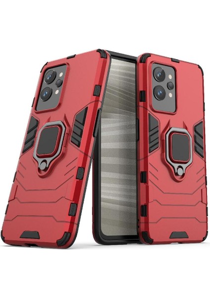 Realme Gt 2 Pro Kickstand Darbeye Kapak Için Kılıf 360 &deg; Dönen Halka Damla (Yurt Dışından)