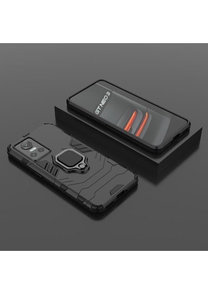 Realme Gt Neo 3 5g Için Kılıf 360 &deg; Dönen Halka Darbeye Kapak Kickstand (Yurt Dışından)