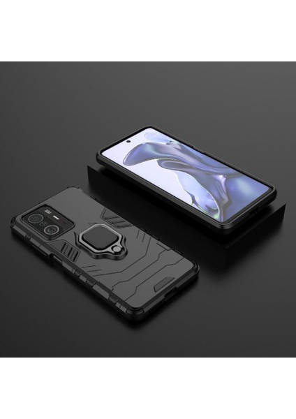 Xiaomi 11T/11T Pro 5g 360 &deg; Dönen Halka Darbeye Kapak Askeri (Yurt Dışından) modelleri