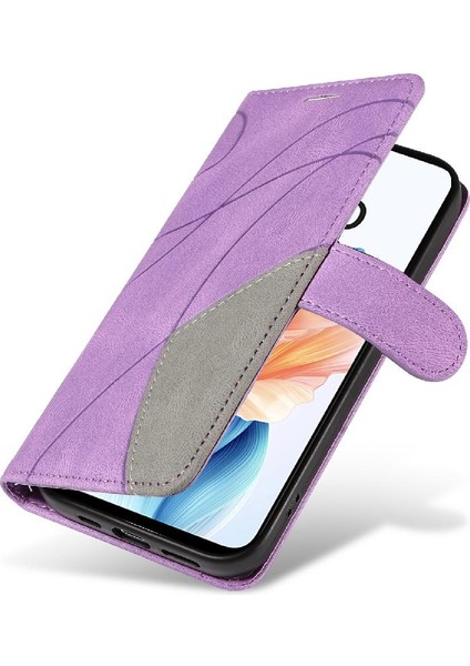 Oppo A79 5g Kickstand Koruyucu Iki Renkli Dikiş Pu Deri Için Kılıf (Yurt Dışından) fırsatları