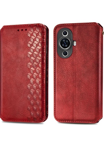 Huawei Nova 11 Için Kılıf Kapak Çevirin Cüzdan Fonksiyonu Moda Tasarım Kılıf (Yurt Dışından)