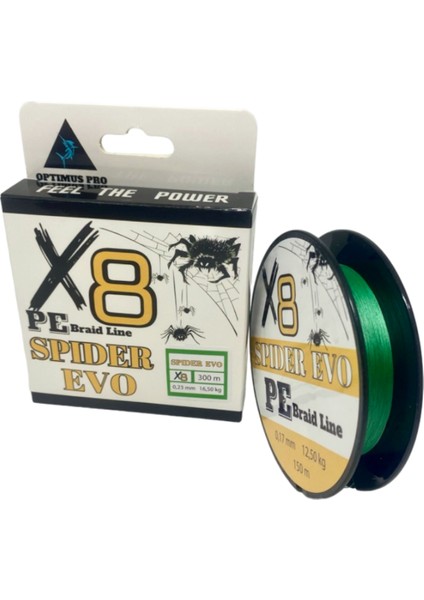 Spıder Evo 8x 150 mt Yeşil Ip Misina