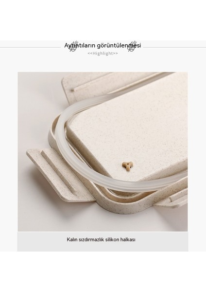 Çalışma Öğle Yemeği Kutusu, Çatal Bıçak Takımıyla Bölünmüş Tip, Bölünmüş Öğle Yemeği Kutusu (Yurt Dışından)