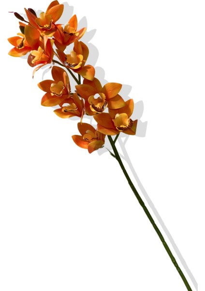 Yapay Tek Dal Manolya Kafa Islak Orkide 80 cm