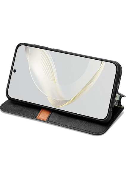 Huawei Nova 11 Için Kılıf Kapak Çevirin Cüzdan Fonksiyonu Moda Tasarım Kılıf (Yurt Dışından) modelleri