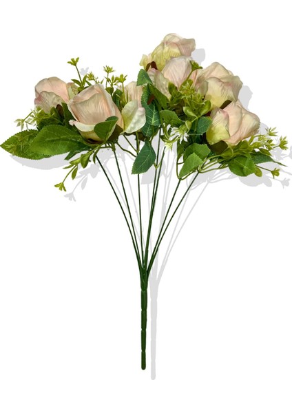 Yapay Çiçek Gül Demeti 45 cm 7 Dal