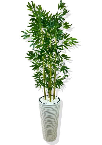Yapay Bambu Ağacı 180 cm Yoğun Yapraklı Kumsal Saksı fiyatları