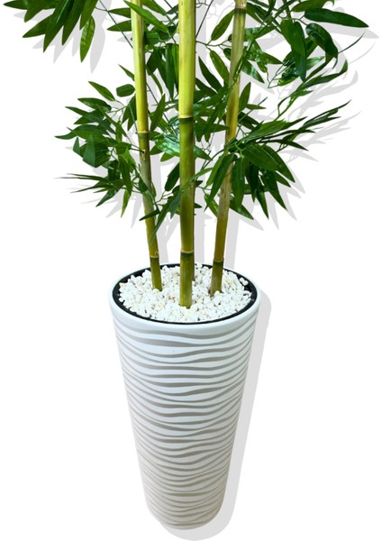 Yapay Bambu Ağacı 180 cm Yoğun Yapraklı Kumsal Saksı fırsatları