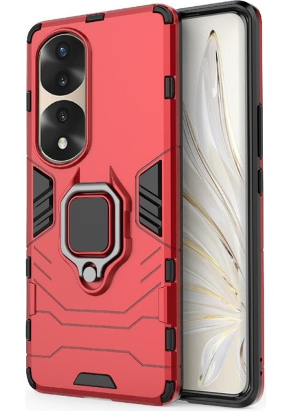Onur Için Kılıf 70 Pro 5g Darbeye Kapak 360 &deg; Dönen Halka Kickstand Damla (Yurt Dışından)