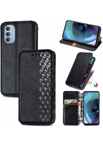 Motorola Moto G51 Moda Tasarım Cüzdan Fonksiyonu Için Kılıf Kapak Kılıfı (Yurt Dışından) modelleri