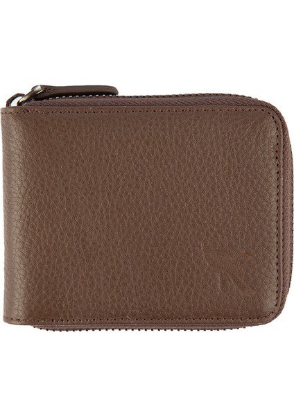 Erkek Cüzdan Yan Fermuarlı Kahve C258-02
