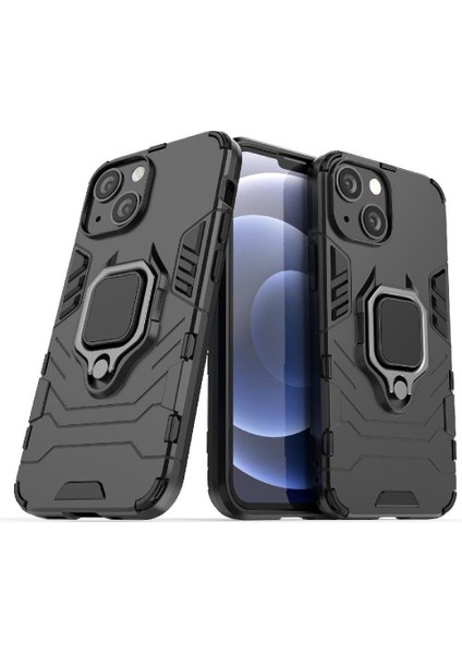 IPHONE 14 Için Kılıf 360 &deg; Dönen Halka Kickstand Askeri Damla Koruma (Yurt Dışından)