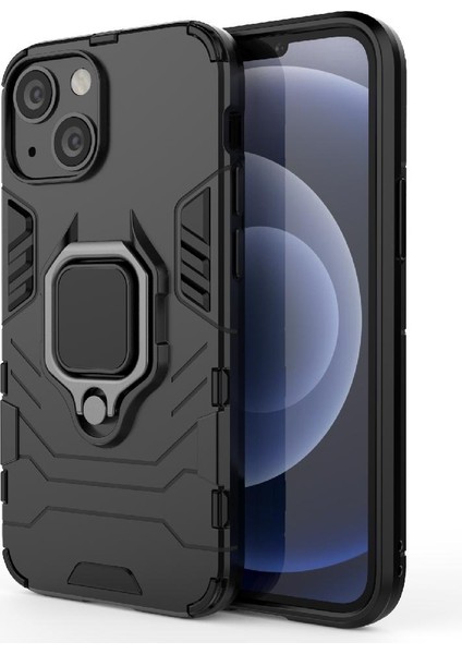IPHONE 14 Için Kılıf 360 &deg; Dönen Halka Kickstand Askeri Damla Koruma (Yurt Dışından)