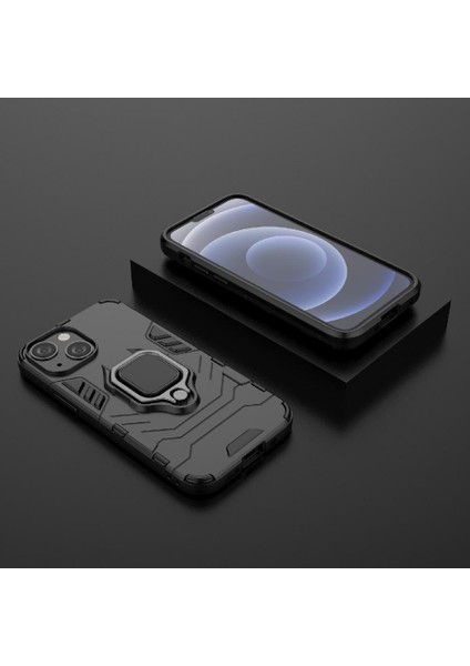 IPHONE 14 Için Kılıf 360 &deg; Dönen Halka Kickstand Askeri Damla Koruma (Yurt Dışından)